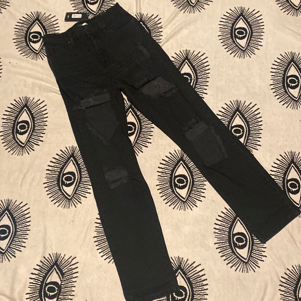 ⚡️2 for $35⚡️ Brand New Fashion Nova Distressed Mom Jeans